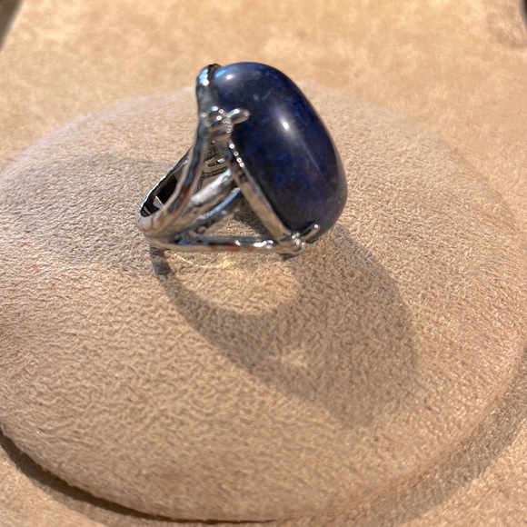 Beautiful blue silver ring - Picture 2 of 4